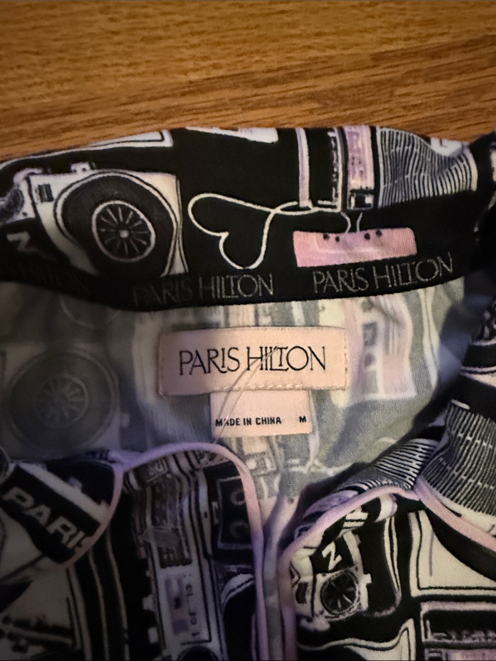 Paris Hilton Black & Pink Cassette and Record Girls Pajama Set - Picture 4 of 4